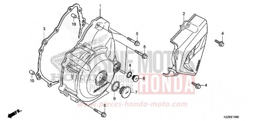 KURBELGEHAEUSEDECKEL, L. CRF250LAH de 2017